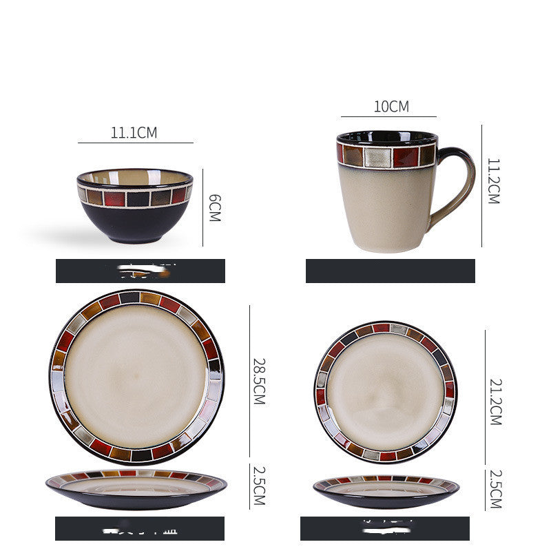 Dish Dishes Western-style Household Dishes Fruit Dishes Flat Dishes Nordic Tableware