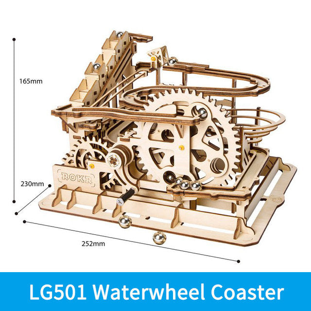 3D DIY Wooden Roller Coaster Puzzle