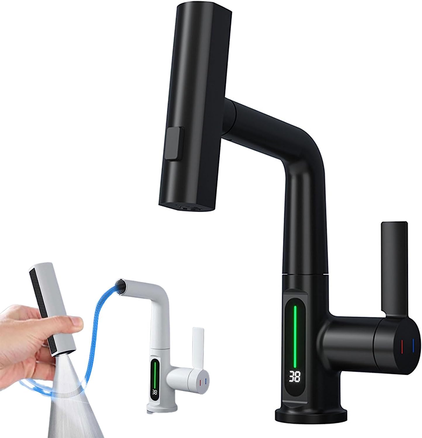 Intelligent Digital Display Pull-out Faucet