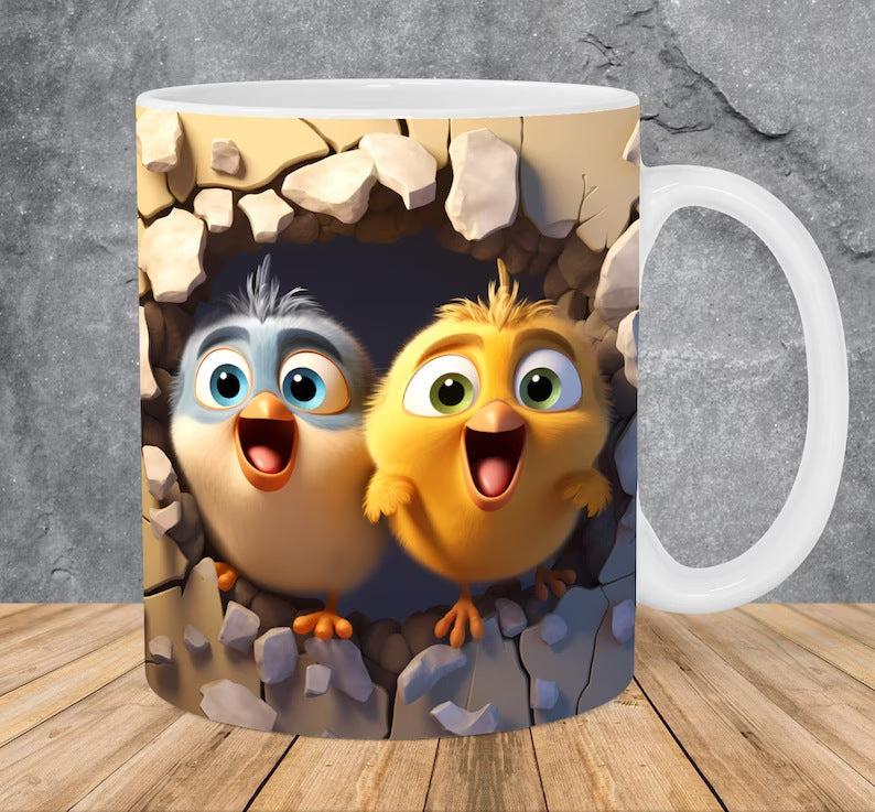 American Cardinals Holly Bird Ceramic Coffee Mug