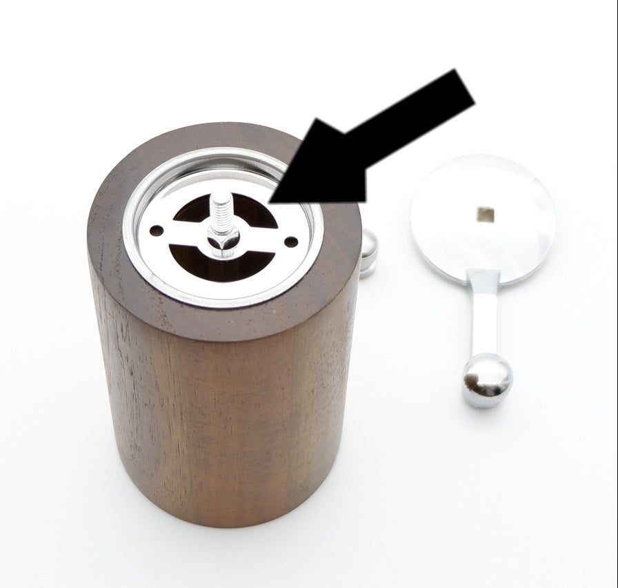 Manual pepper mill, pepper mill, salt mill