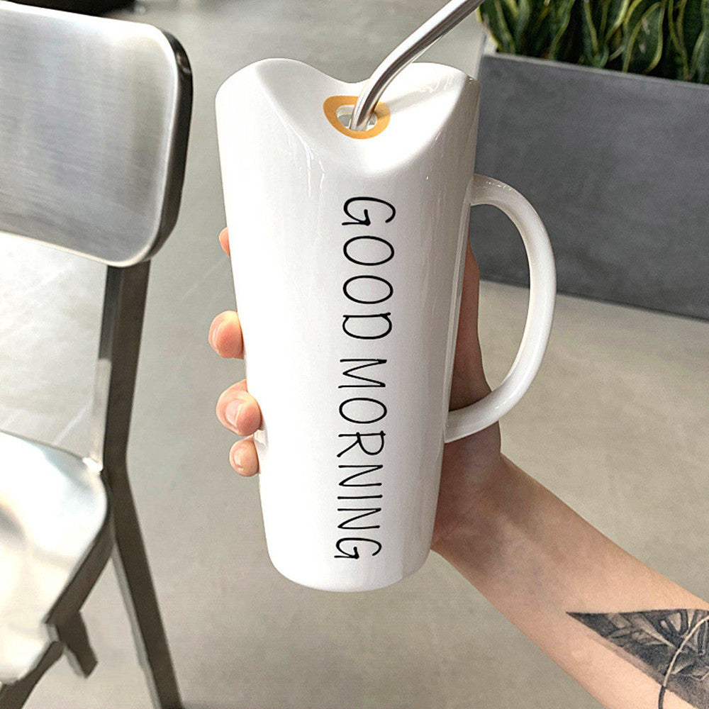 Simple Cute Creative Large Capacity Mug