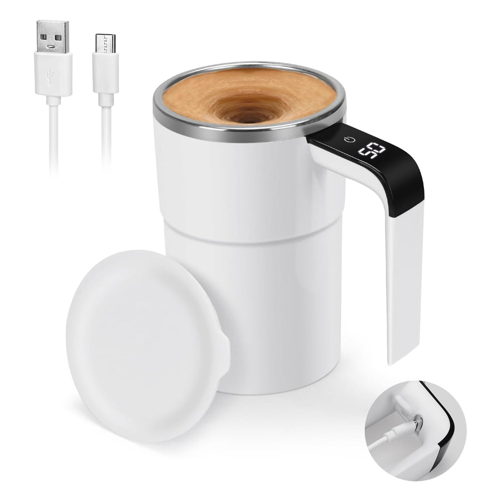12oz Rechargeable Self-Stirring Magnetic Mug with LED Display
