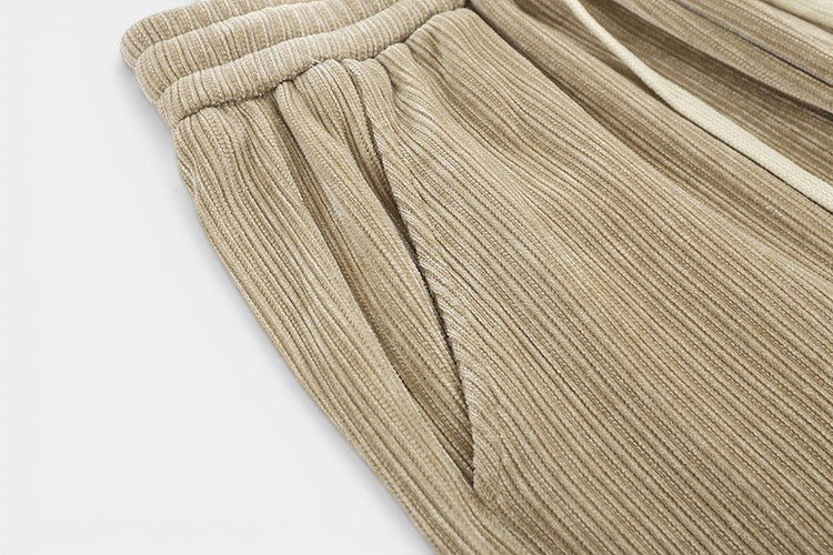 Men's Corduroy Draped Knit Sweatpants