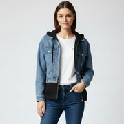 Loose Casual Hooded Denim Jacket Sweater Coat