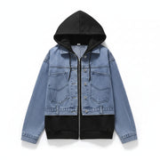 Loose Casual Hooded Denim Jacket Sweater Coat