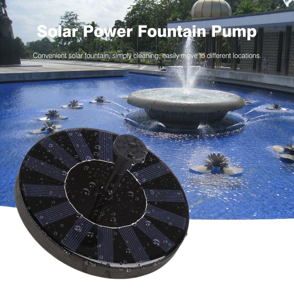 Outdoor Solar Fountain Pump for Garden Pond and Water Features