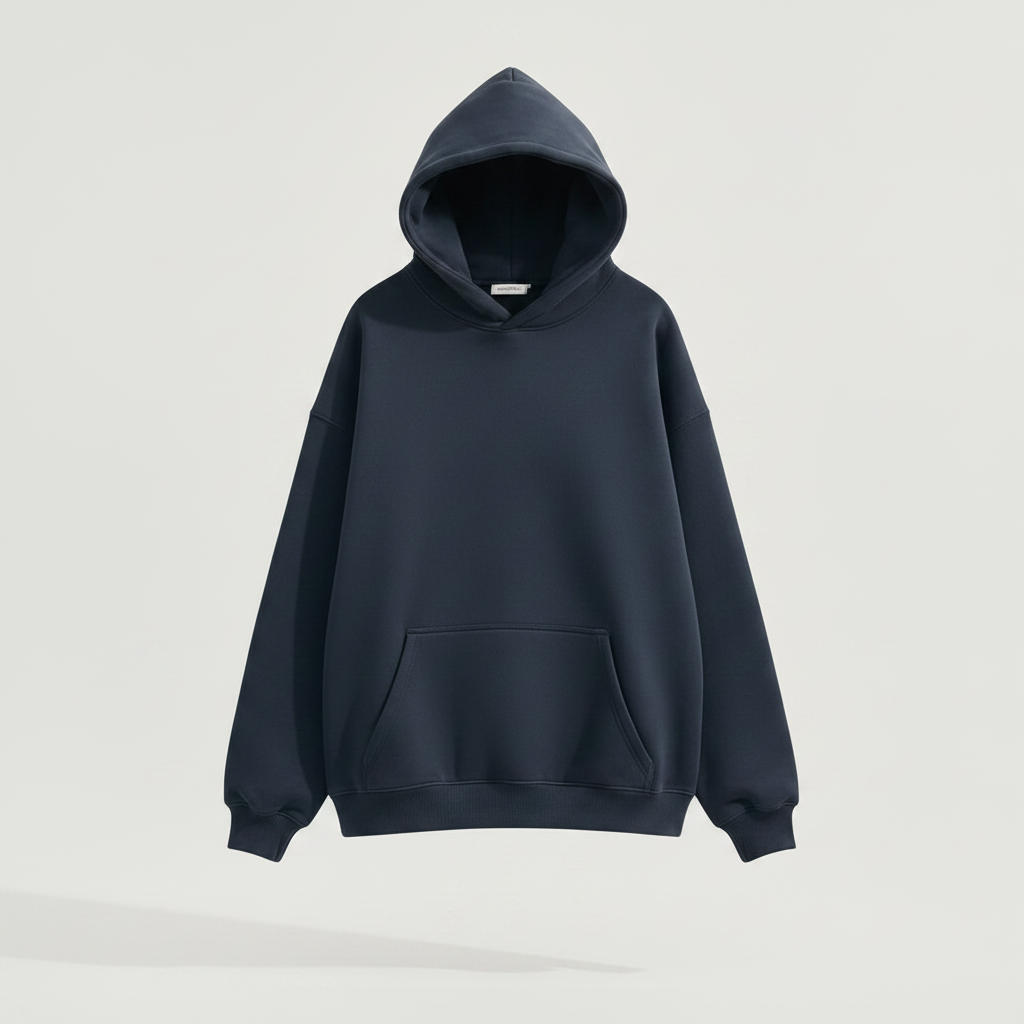 Men's Hooded Fleece-Lined Loose Sweatshirt Set