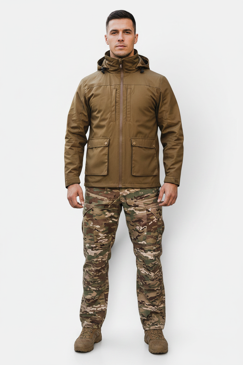 Men's Simple Outdoor Camouflage Jacket