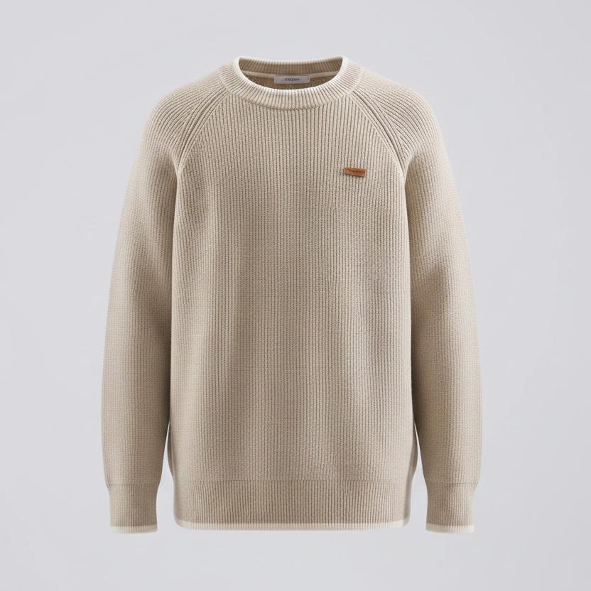 Men's Loose Fit Raglan Knitted Sweater – Autumn/Winter