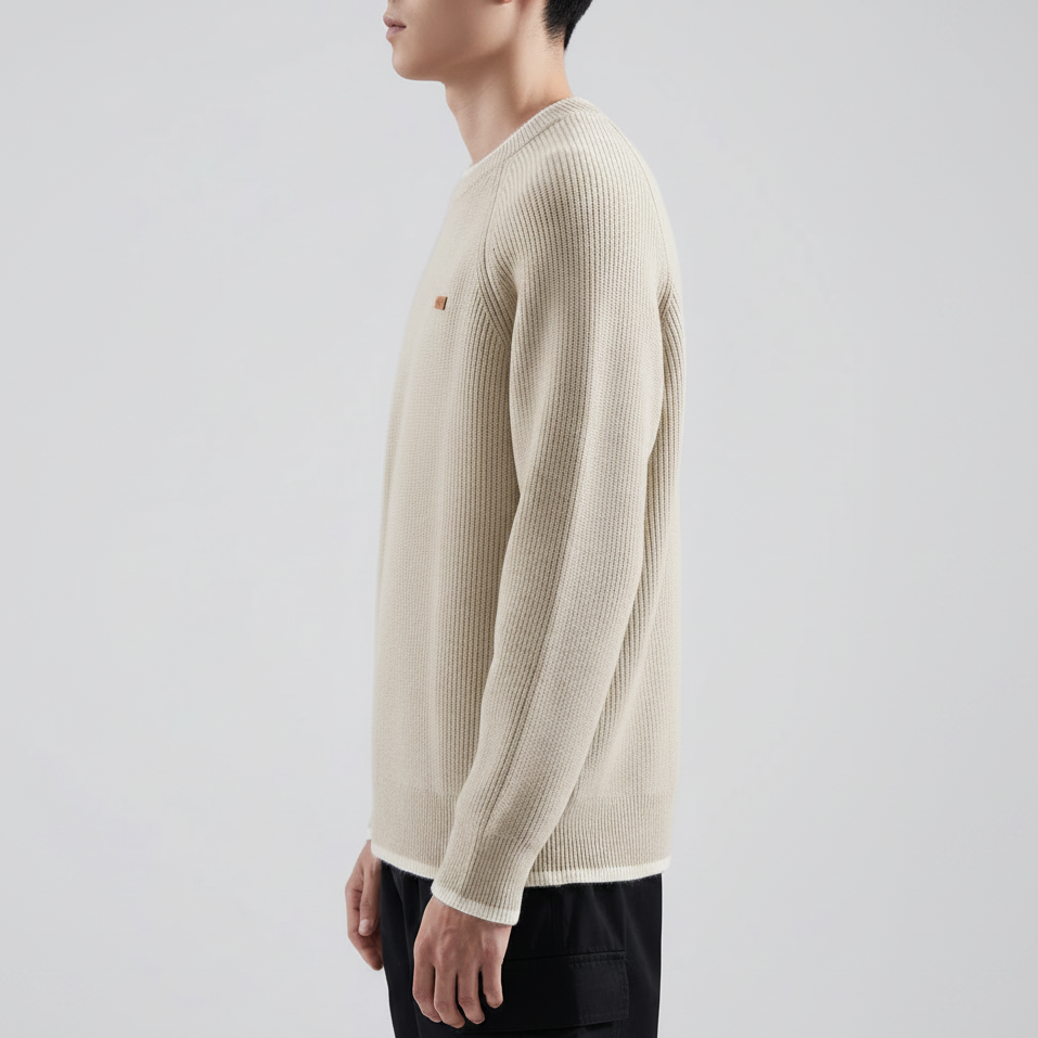 Men's Loose Fit Raglan Knitted Sweater – Autumn/Winter