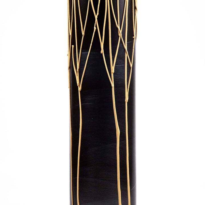 floor burgundy art decorative glass vase 7017/400/sh268