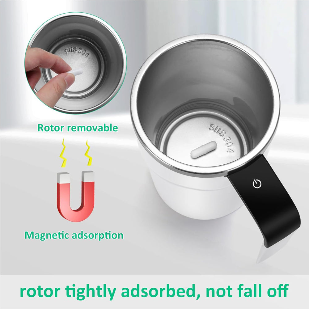 12oz Rechargeable Self-Stirring Magnetic Mug with LED Display