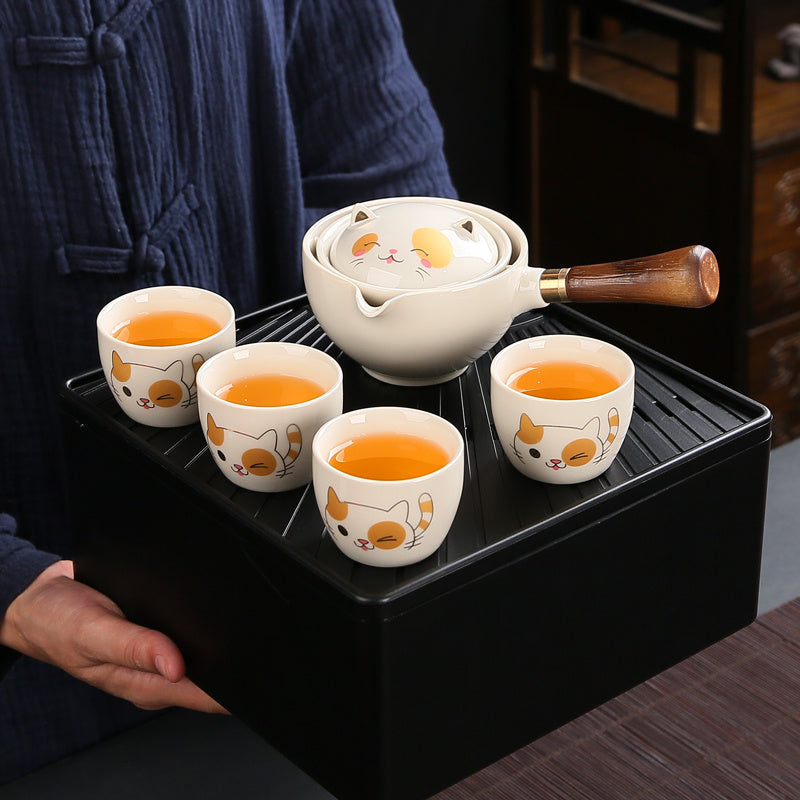 Travel Tea Set Portable Lazy Automatic