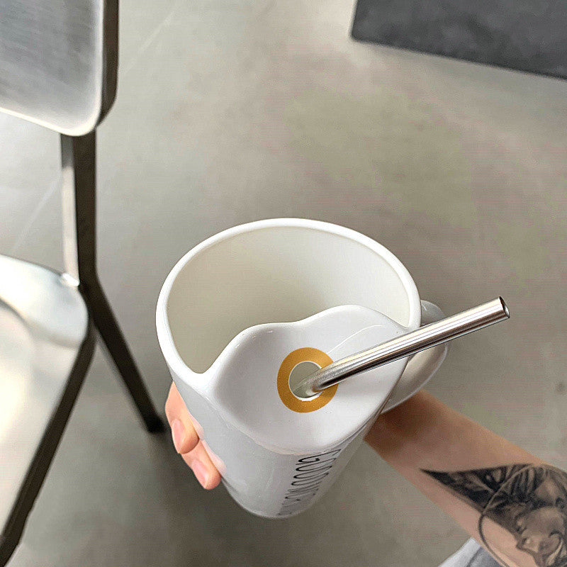 Simple Cute Creative Large Capacity Mug