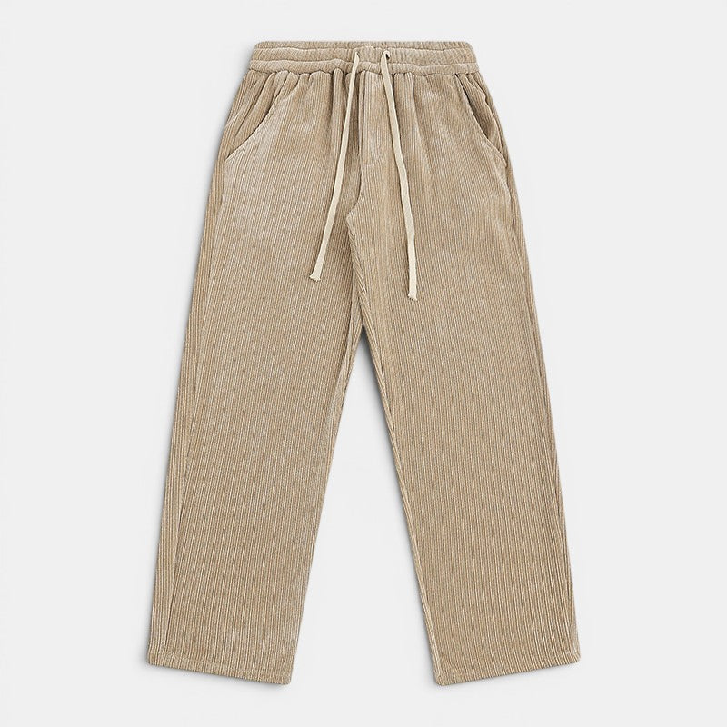 Men's Corduroy Draped Knit Sweatpants