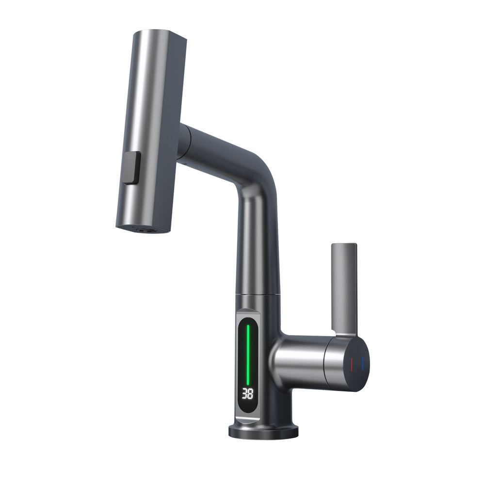 Intelligent Digital Display Pull-out Faucet