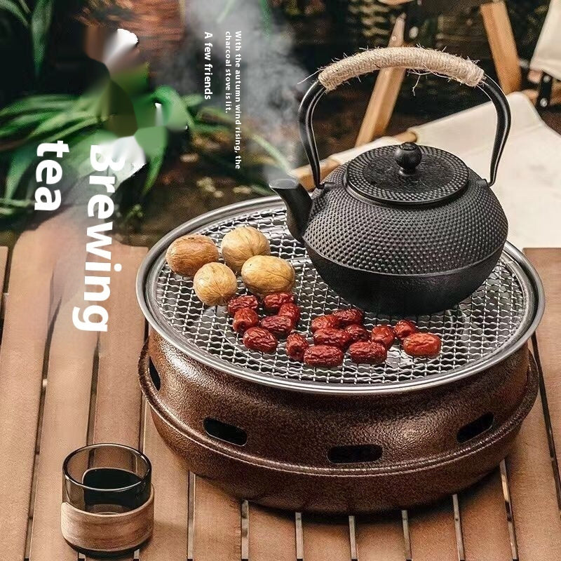Household Outdoor Portable Charcoal Grilled Smoke-free Barbecue Oven