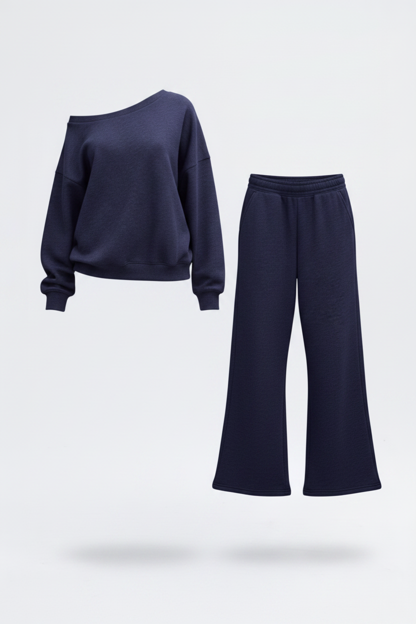 Women's Casual Sports Round Neck Loose Hoodie & Casual Pants Set