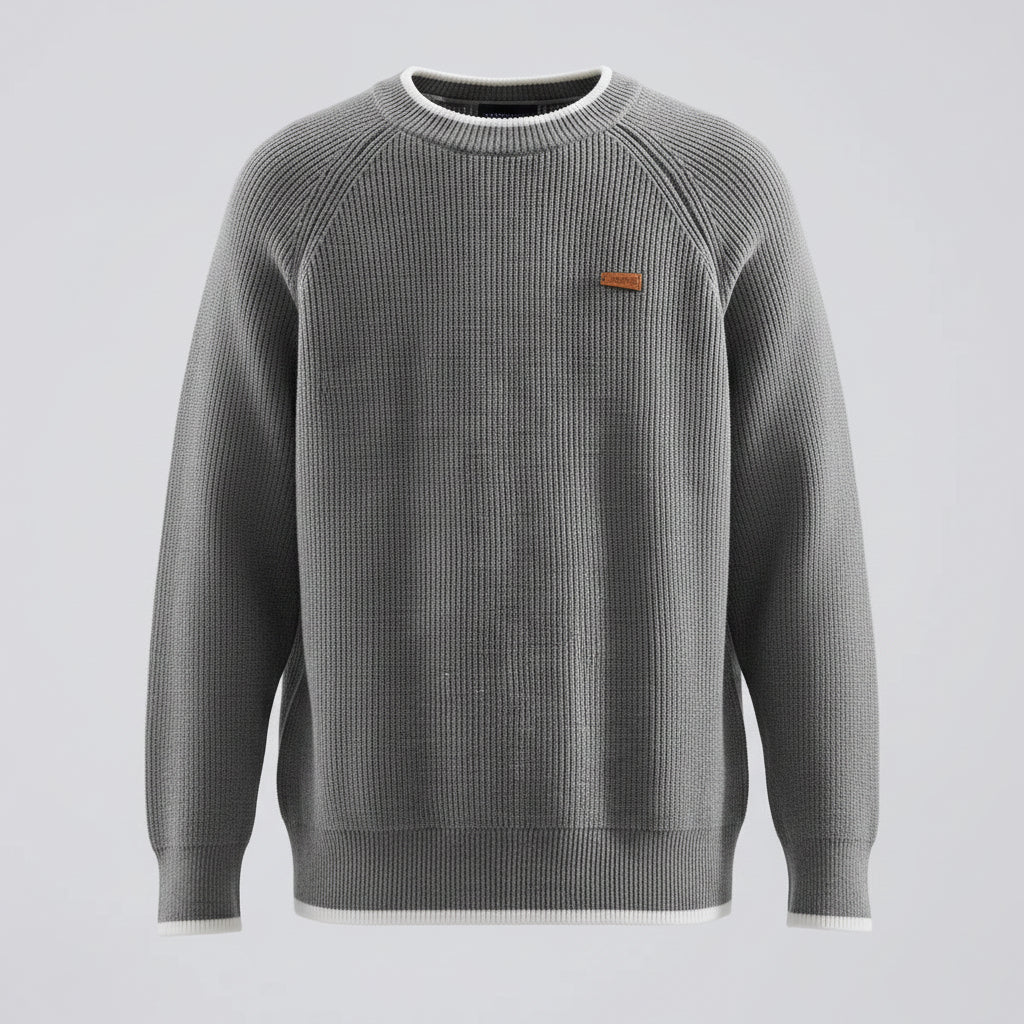 Men's Loose Fit Raglan Knitted Sweater – Autumn/Winter
