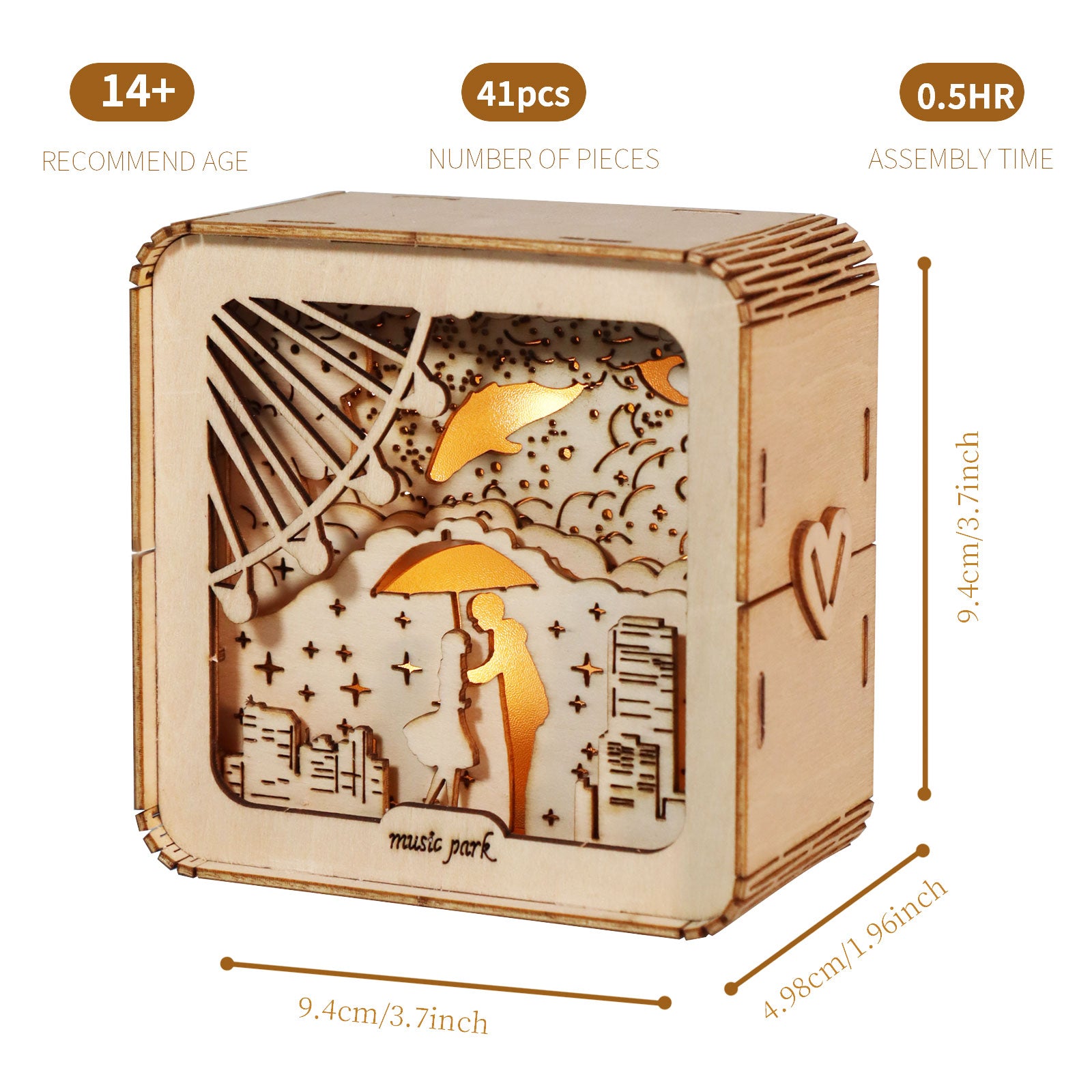 Music Park 3D Wooden Puzzle (Musical Mechanical Model)