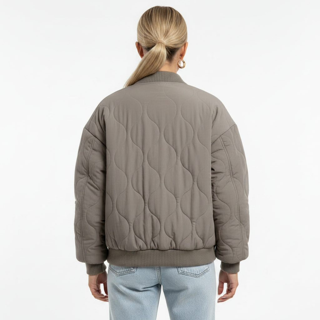 Women's Chic Buckle Solid Color Long-Sleeve Winter Coat