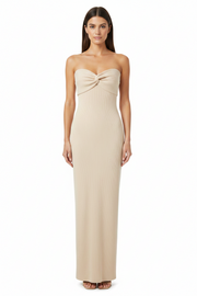 Women's Knitted Cross Off-Shoulder Woollen Weave Dress