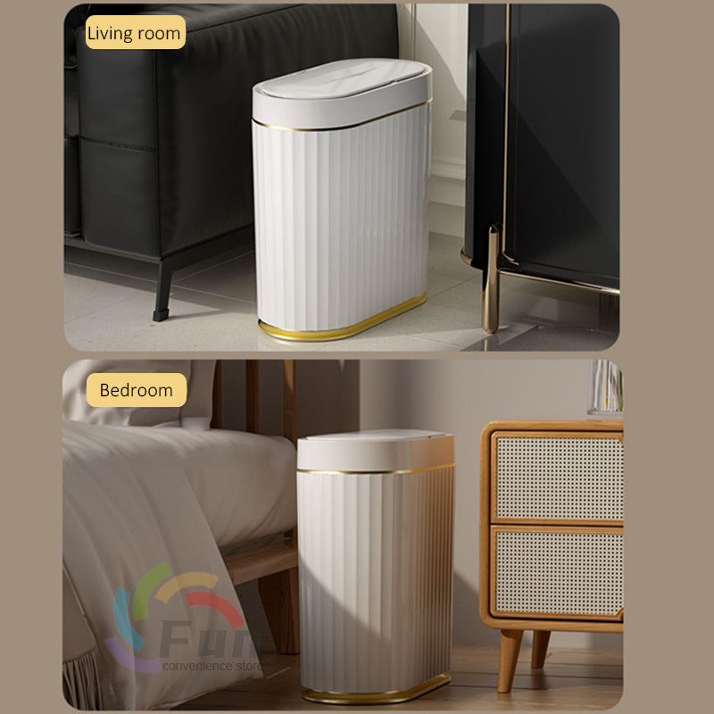 Motion sensor trash bin