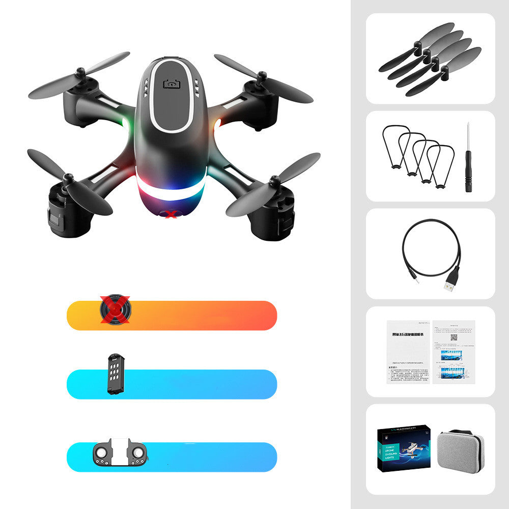 Mini Gradient LED Remote Control Aerial Plane