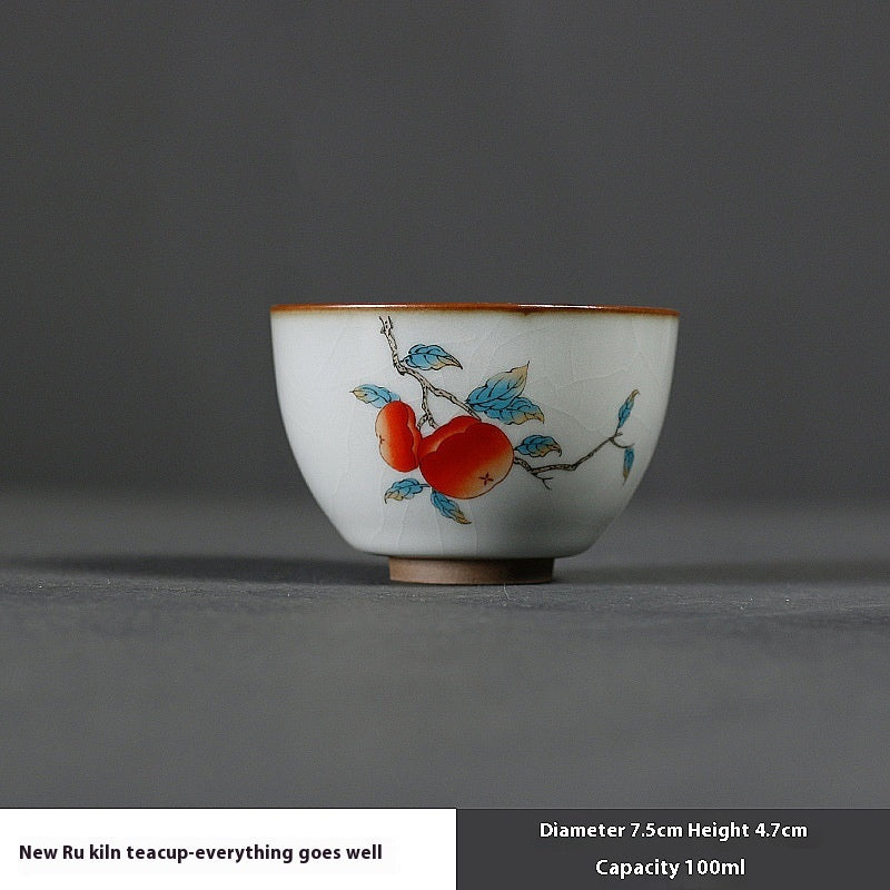Ru Kiln Kung Fu Tea Set Tea Cup