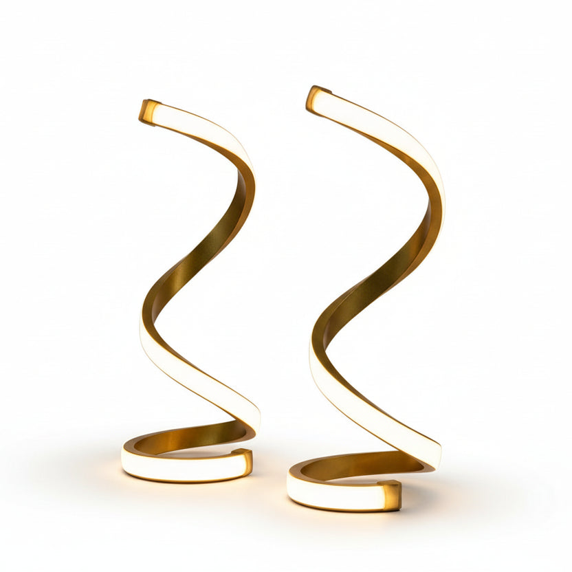Spiral LED Desk Lamp Set | 3-Color USB