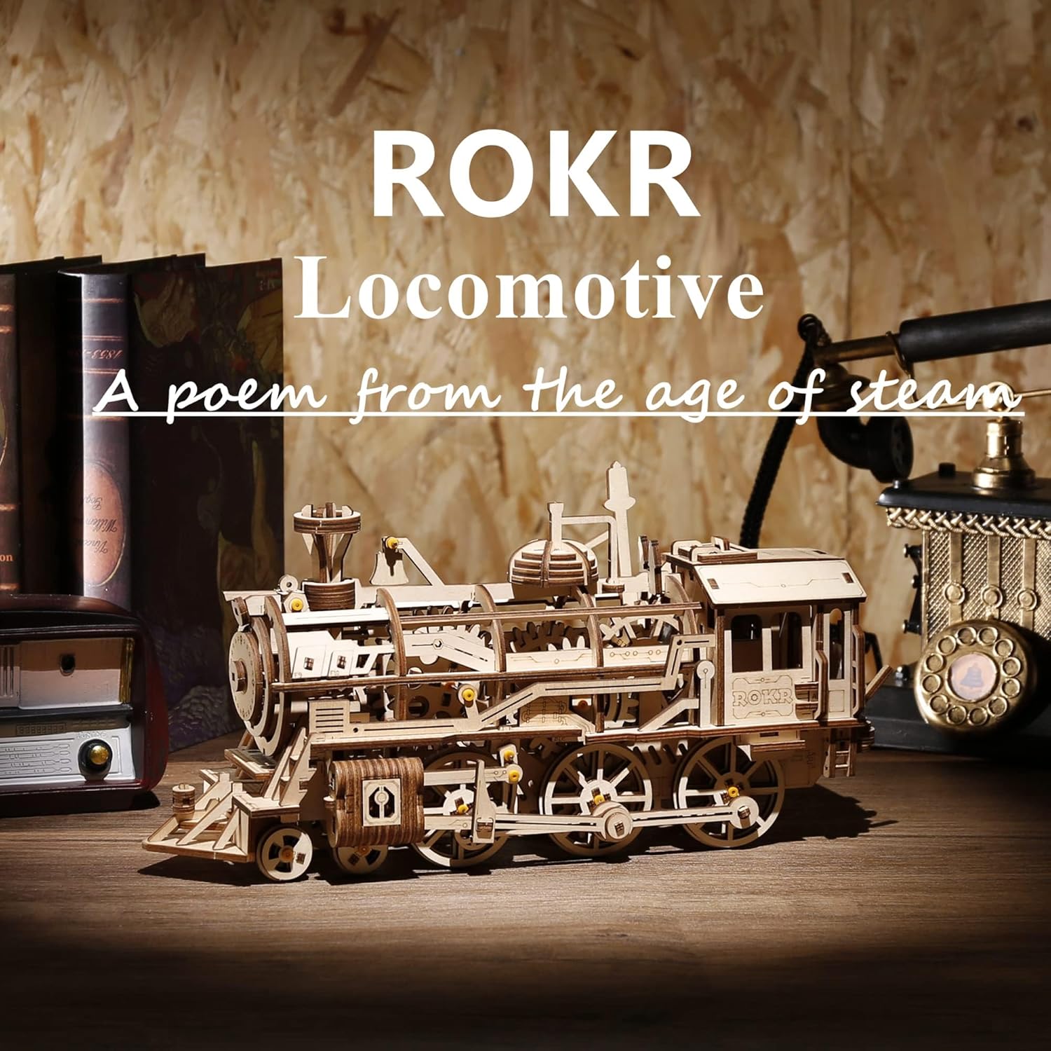 Robotime ROKR Movable Locomotive