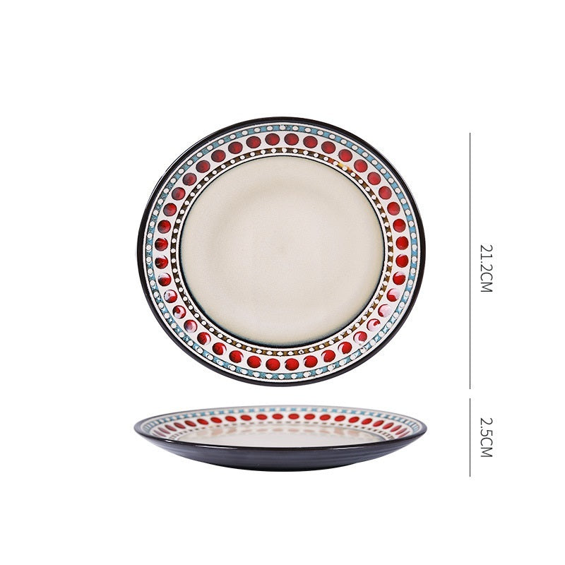 Dish Dishes Western-style Household Dishes Fruit Dishes Flat Dishes Nordic Tableware