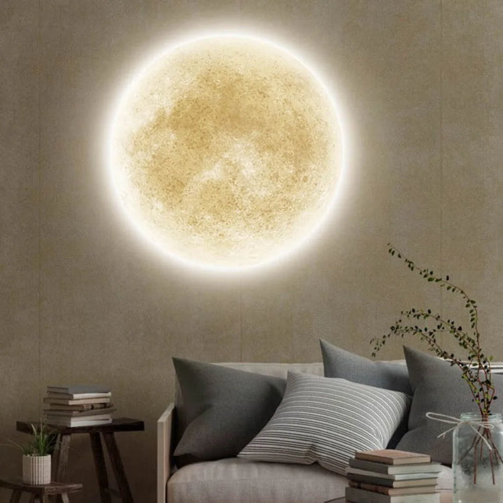 Simulation Moon Acrylic LED Wall Lamp