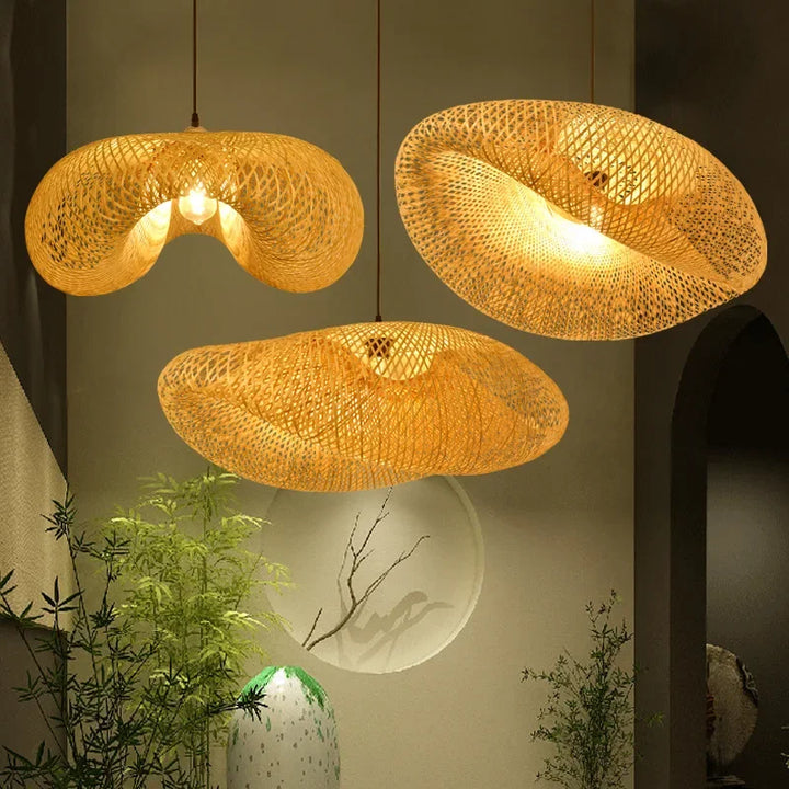 Bamboo Bird's Nest Chandelier