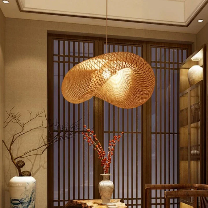 Bamboo Bird's Nest Chandelier