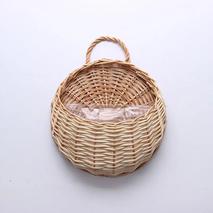 Hand Made Wicker Rattan Flower Planter