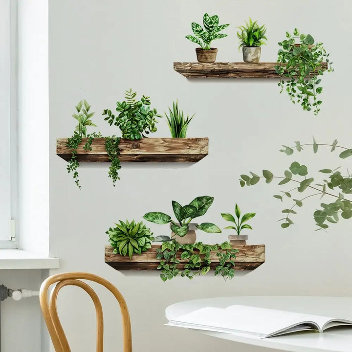 Potted Plant Art Decorations Wall Stickers