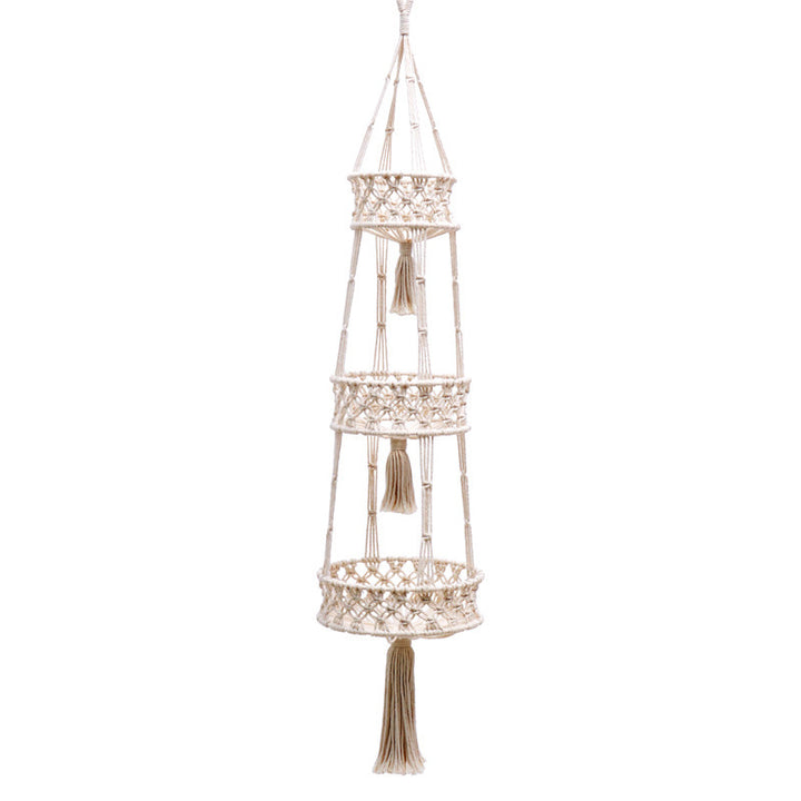 Three-tiered Flower Basket Decoration Hanging Basket Fruit Basket
