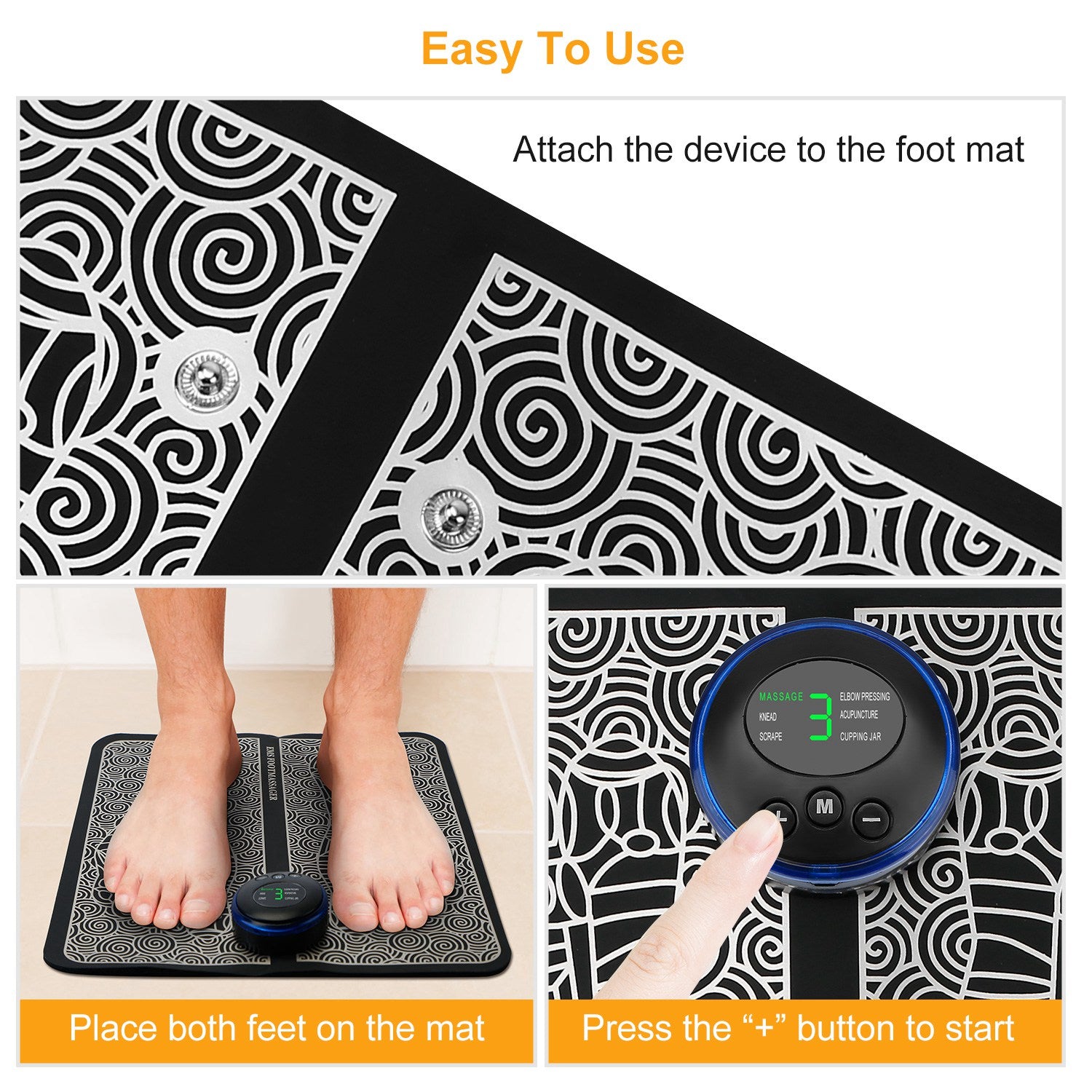 Electric EMS Foot Massage Pad