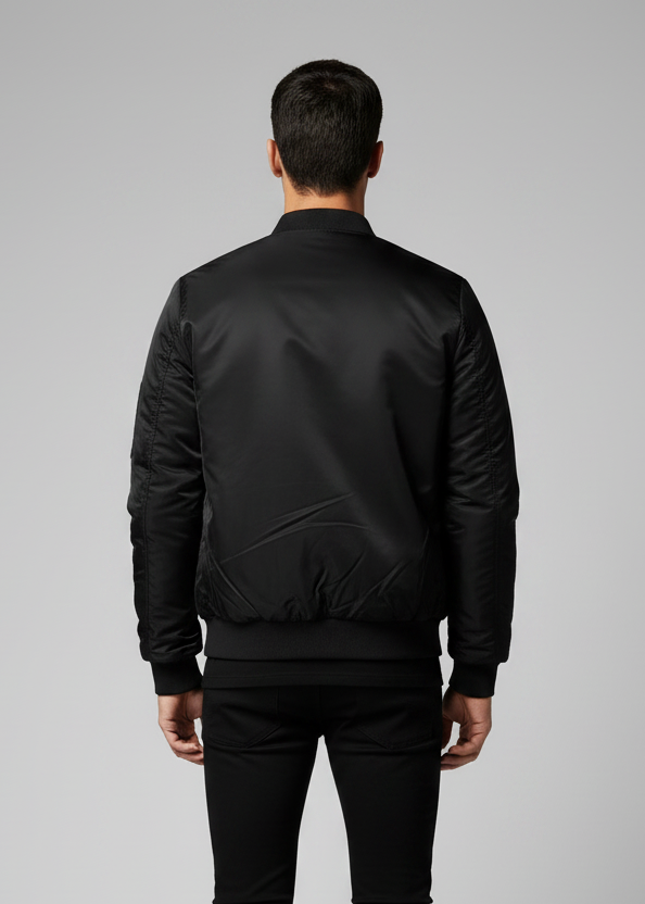 Jacket Solid Pilot Jackets Men Military Flight Baseball