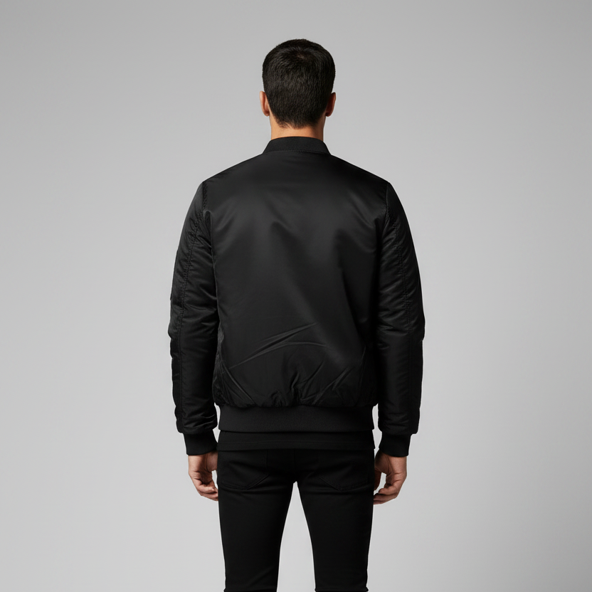 Jacket Solid Pilot Jackets Men Military Flight Baseball