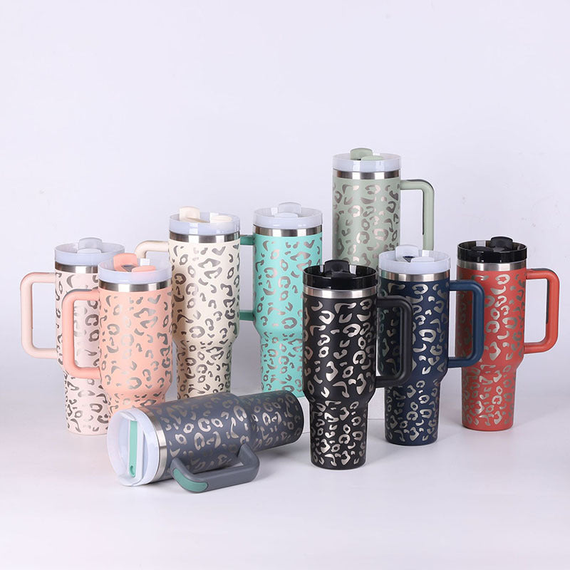 40 Oz Insulated Stainless Steel Tumbler with Handle