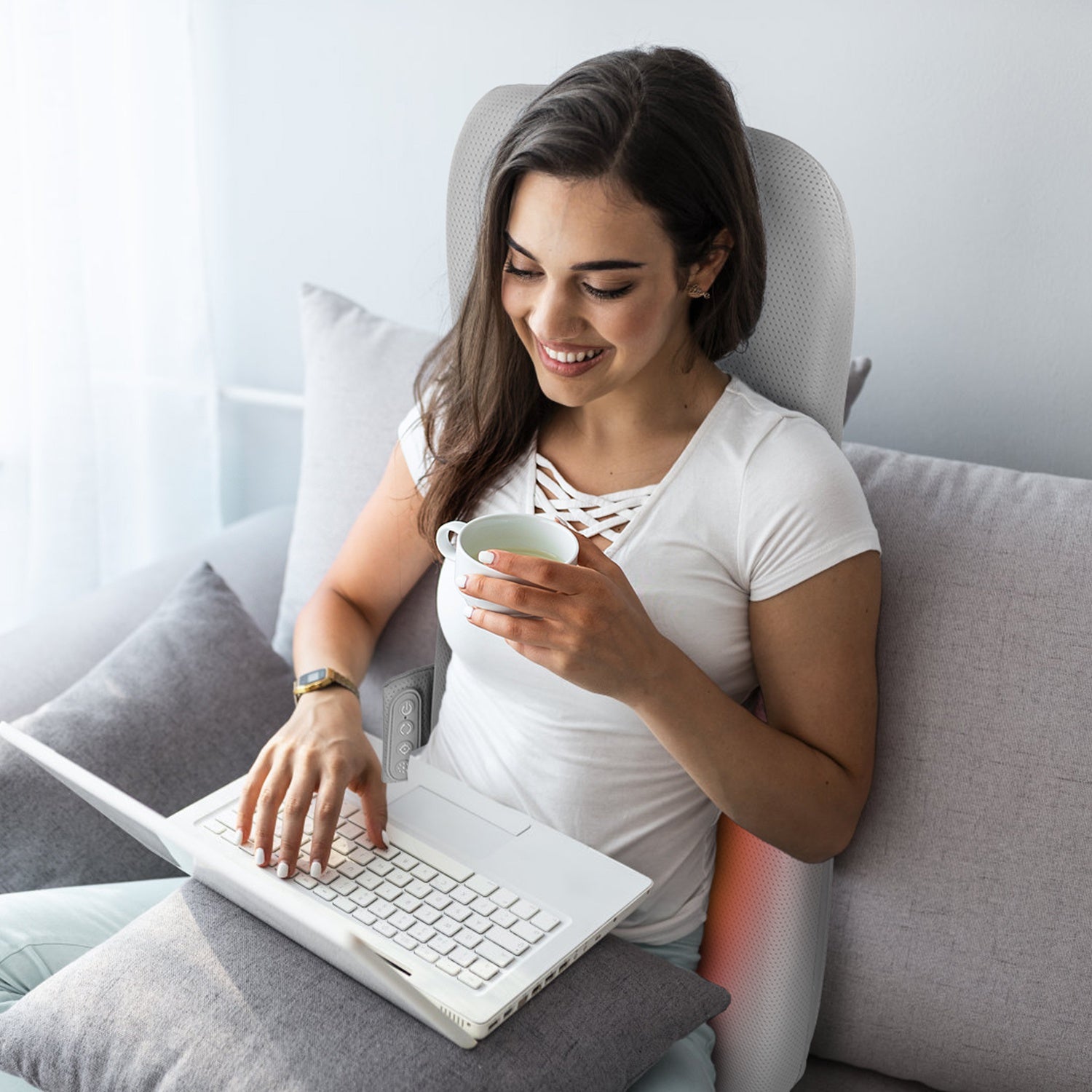 3D Deep Tissue Shiatsu Full Back Massage Pad