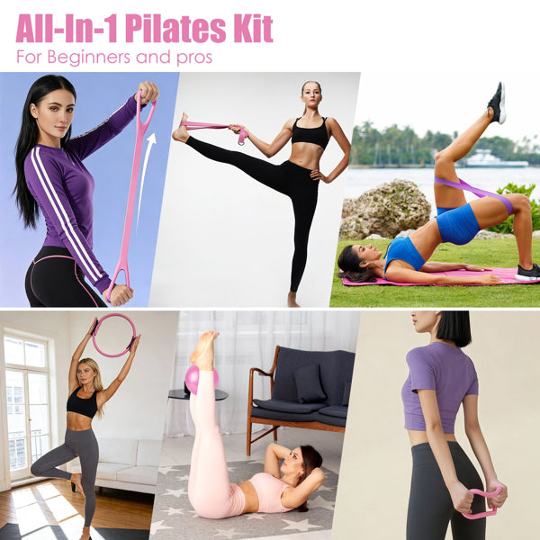 14Pcs All-in-One Pilates & Yoga Kit