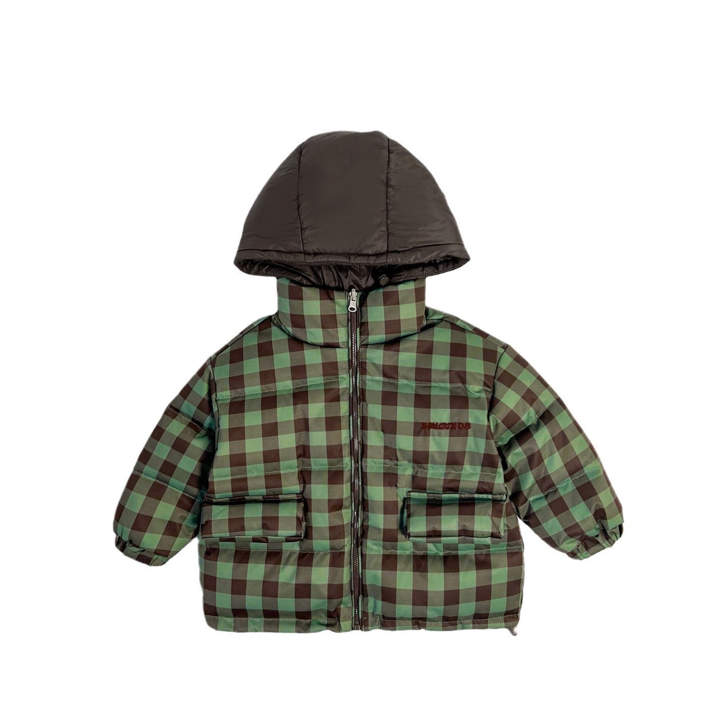 Children's Reversible Thick Check Winter Warm Coat