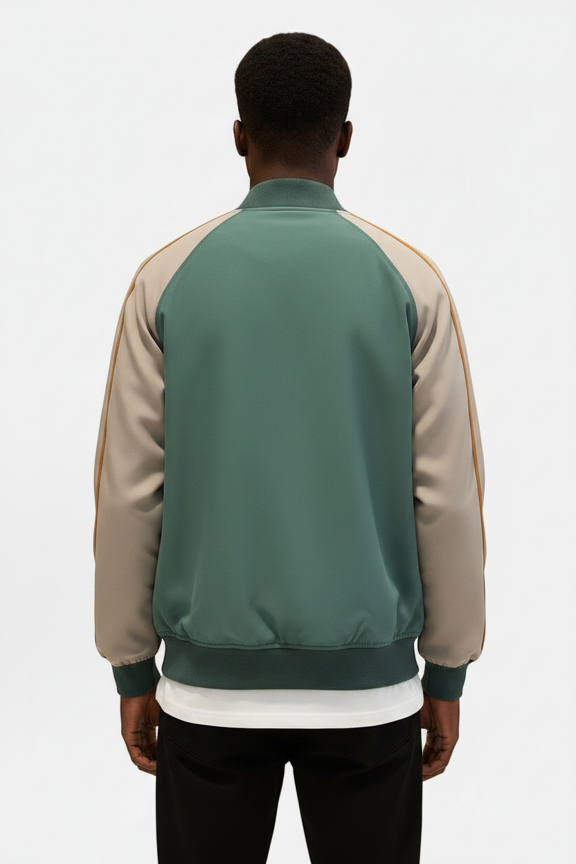 Vulture Print Bomber Jacket
