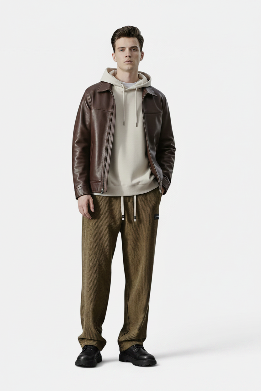 Men's Fashionable Straight-Leg Corduroy Trousers – Premium Colour Edition