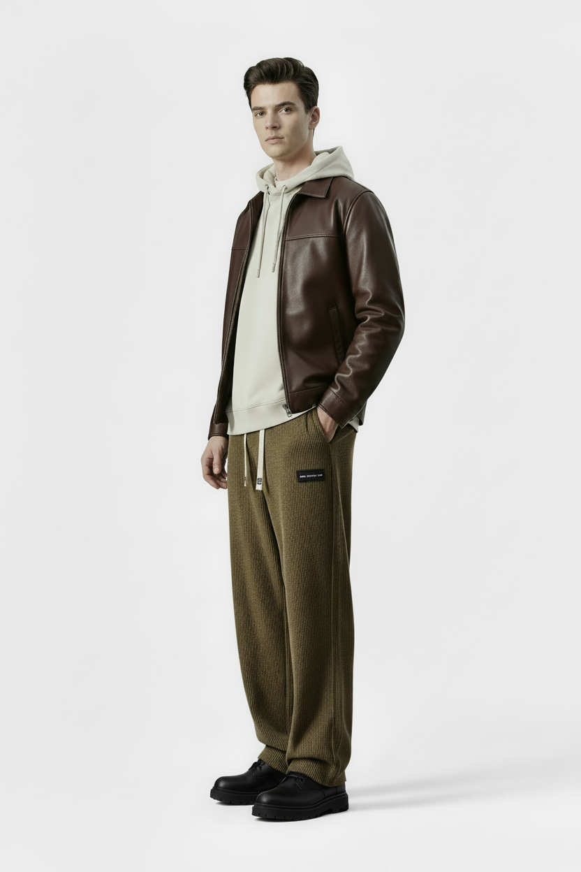 Men's Fashionable Straight-Leg Corduroy Trousers – Premium Colour Edition