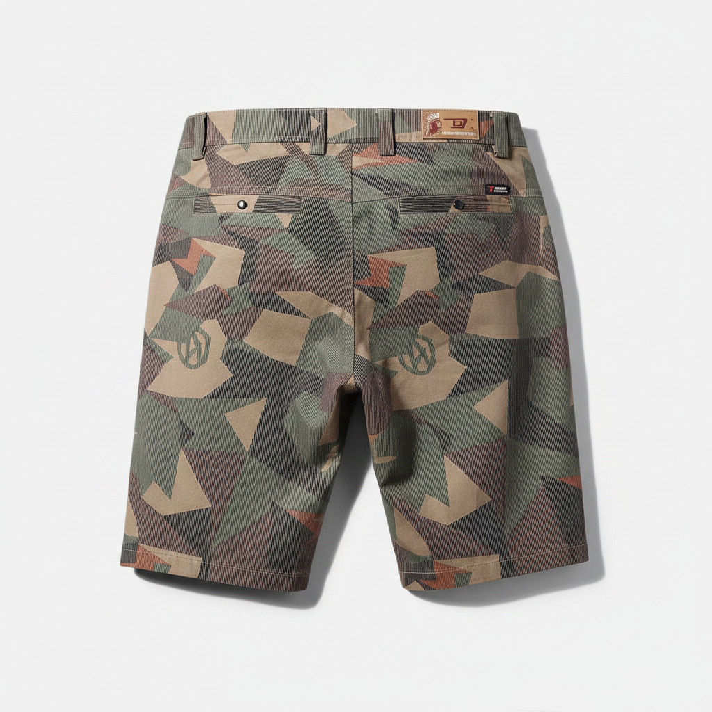 Stylish Camo Commuter Shorts For Men